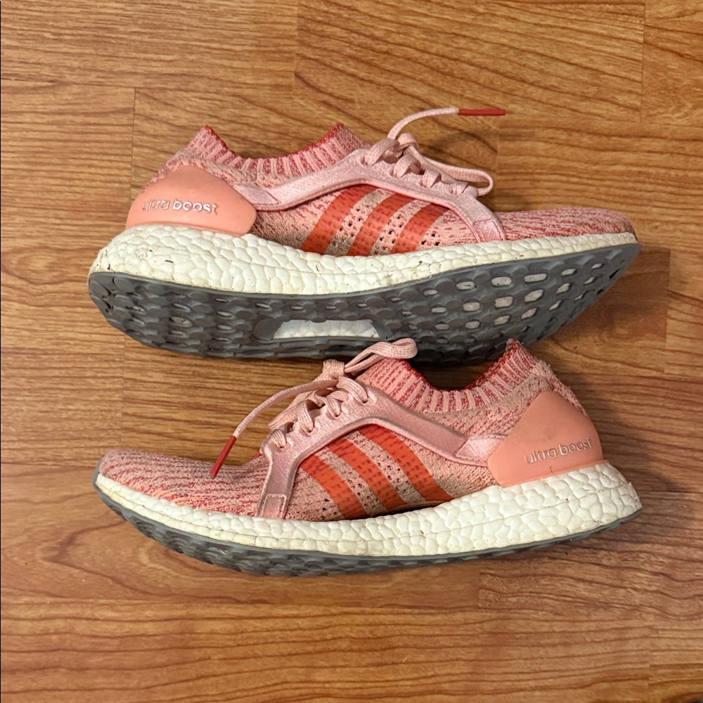 Adidas Ultra Boost Coral PrimeKnit Sneakers